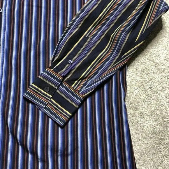 Ted Baker Button Down Shirt Striped Long Sleeves - Picture 7 of 11